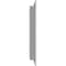 Ekena Millwork Vertical Gable Vent Functional, PVC Gable Vent w/ 1" x 4" Flat Trim Frame, 16"W x 26"H GVPVE16X2601FUN - alternate 3